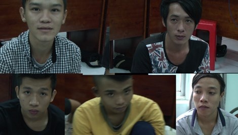 Các đối tượng bị công an quận 2 bắt giữ.