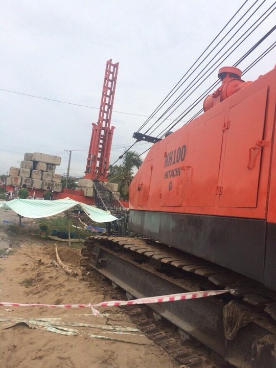 Hiện trường vụ tai nạn.