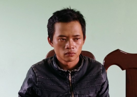 Lê Minh Phúc tại cơ quan công an.