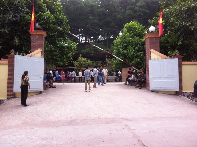 Cổng vào nghiêm ngặt.