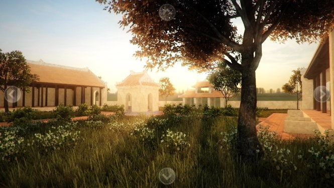 Võ Thánh miếu do KTS Nguyễn Phước Thiện và cộng sự tái hiện bằng công nghệ đồ họa ba chiều.