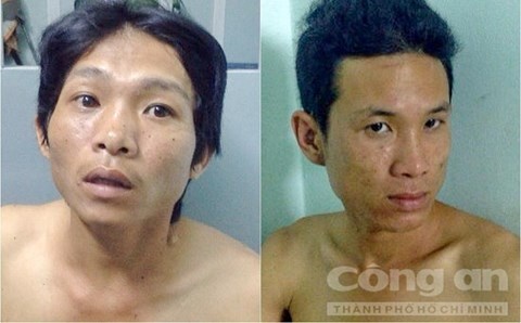 Hai tên cướp bị công an tóm gọn.