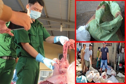 Cơ quan chức năng bắt ba cơ sở ngâm da heo vào hóa chất. 