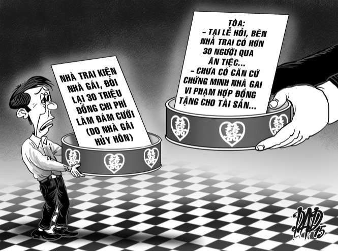 Nha trai doi tien hoi cuoi phu nhan danh dap 'co dau' hinh anh