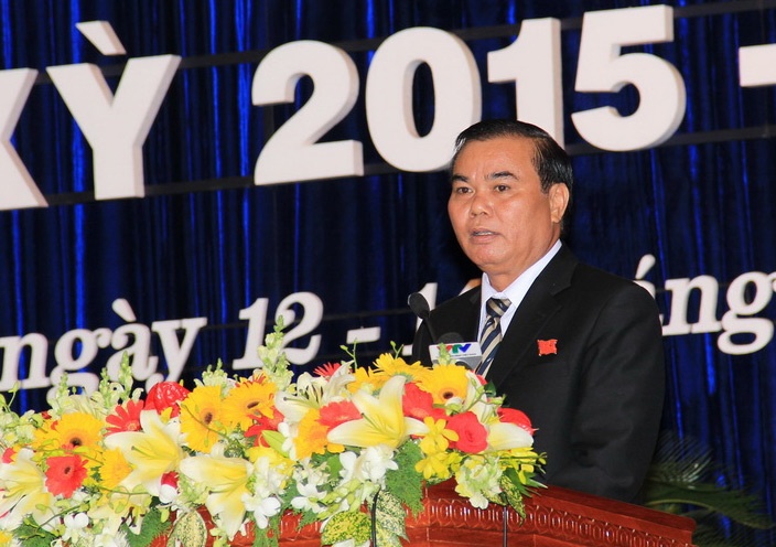 Êban Y Phu phát biểu tại đại hội. Ảnh: M. Q