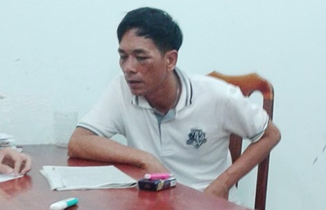 Nguyễn Văn Tốt tại cơ quan điều tra.