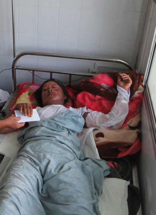 Bà Huệ hiện vẫn đang điều trị tại bệnh viện.