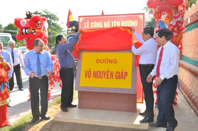 Tra Vinh co ten duong Vo Nguyen Giap,  Vo Van Kiet hinh anh