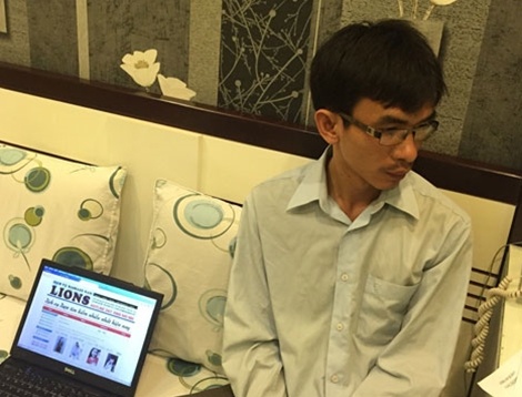 Trần Minh Triều - đối tượng điều hành trang web massage tại nhà.