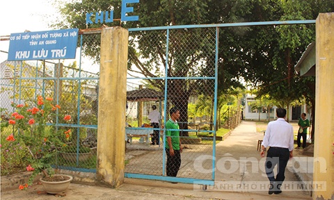 Cơ sở tiếp nhận đối tượng xã hội tỉnh An Giang nơi 12 đối tượng cai nghiện bỏ trốn.