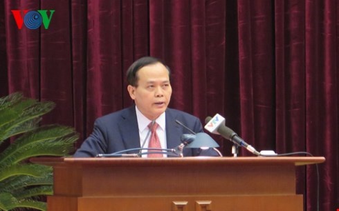 Ông Ngô Văn Dụ phát biểu khai mại Hội nghị.