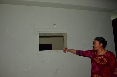 Vị trí nơi Thọ đột nhập vào nhà bà Khanh.
