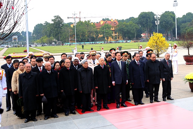 Tong bi thu chuc Tet nguyen lanh dao Dang, Nha nuoc hinh anh