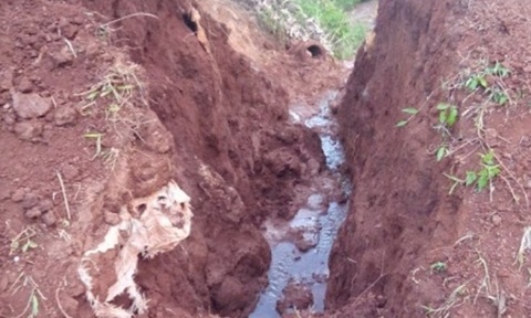 Dao muong dan nuoc tuoi ca phe, 2 nguoi chet tai cho hinh anh