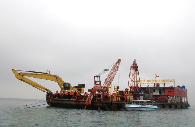 ​Du an keo dien ngam ra dao Cu Lao Cham anh 1