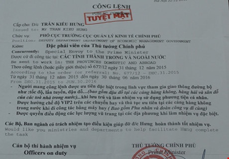 Gia dac phai vien cua nguyen Thu tuong hu doa CSGT hinh anh