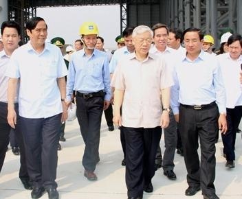 Tong bi thu Nguyen Phu Trong kiem tra san xuat tai Ha Tinh hinh anh