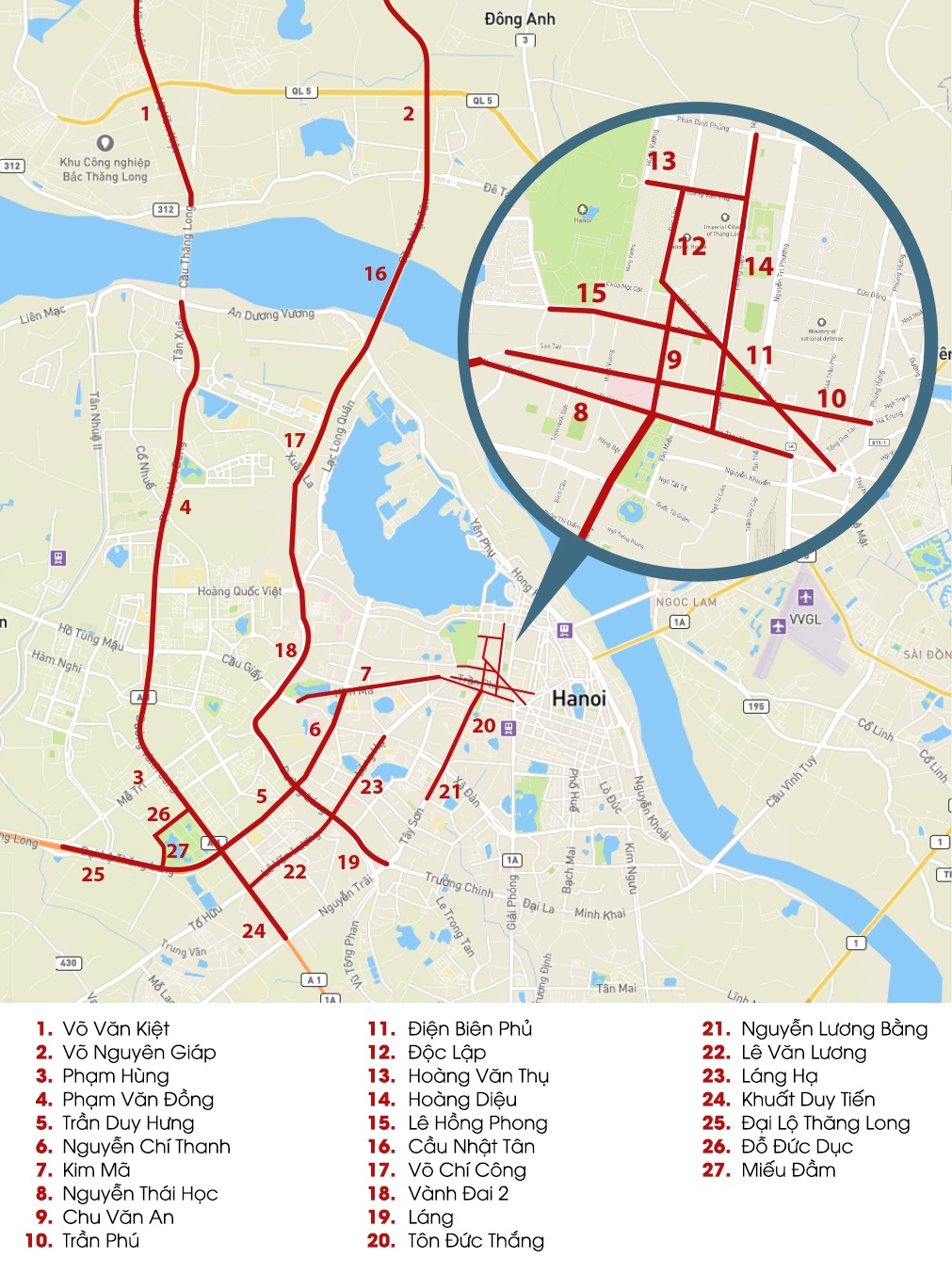 Danh sach duong bi cam khi Obama tham VN anh 2