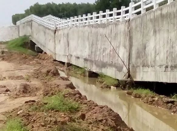 Sap cau tien ty khi chua nghiem thu hinh anh