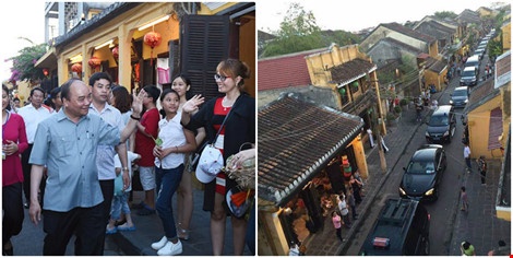 Thu tuong xin loi viec doan xe cong di vao pho co Hoi An hinh anh
