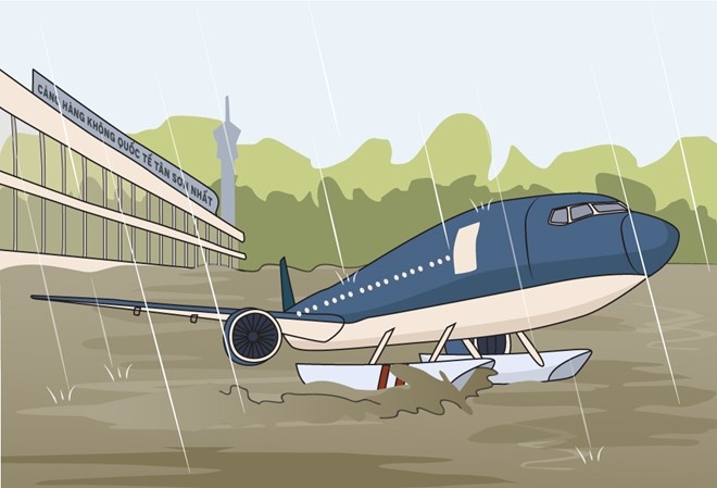 San bay Tan Son Nhat ngap anh 5