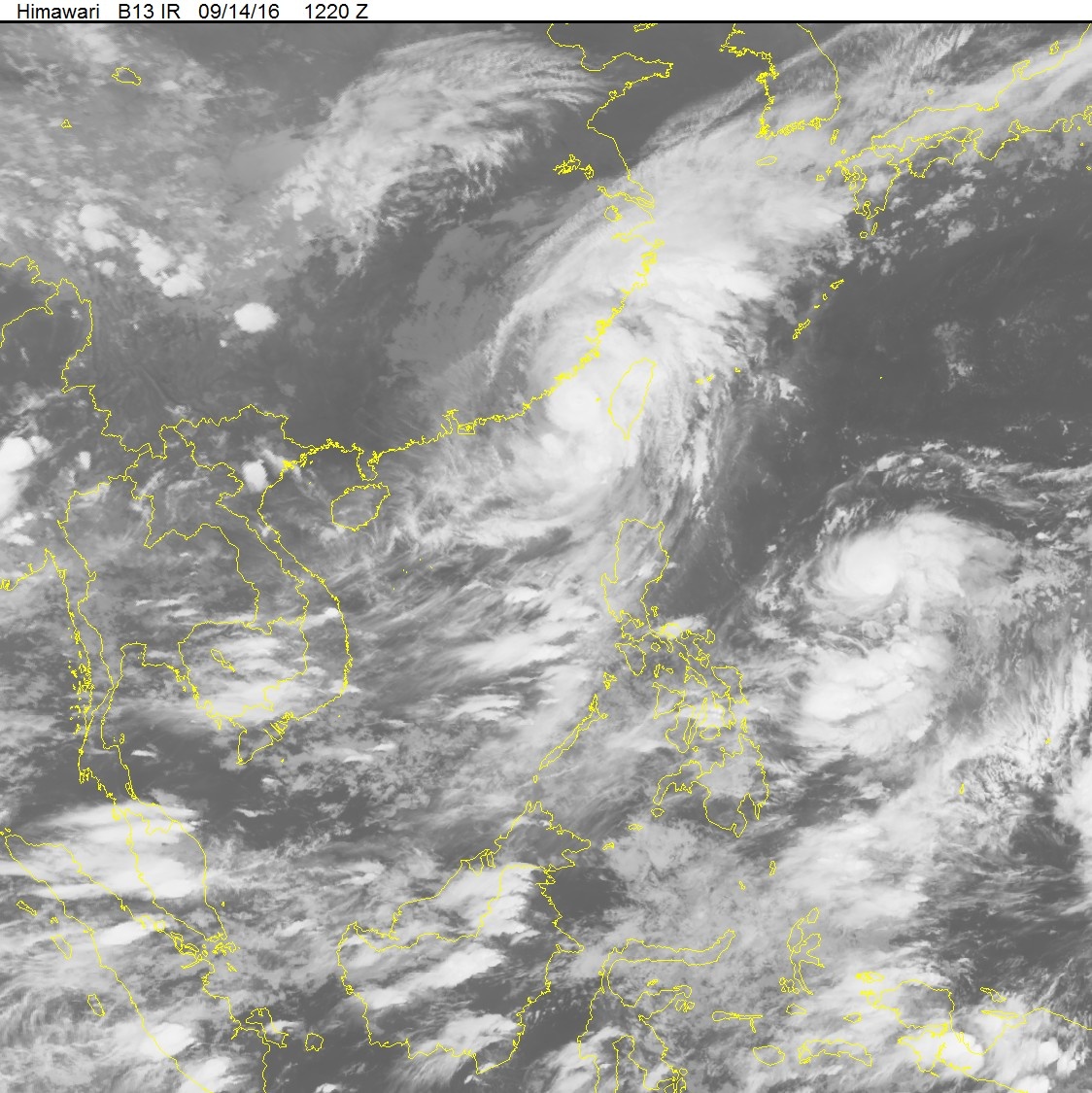 Sieu bao Meranti tien vao dat lien Trung Quoc va suy yeu dan hinh anh