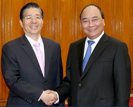 Thu tuong tiep Bo truong Cong an Trung Quoc hinh anh