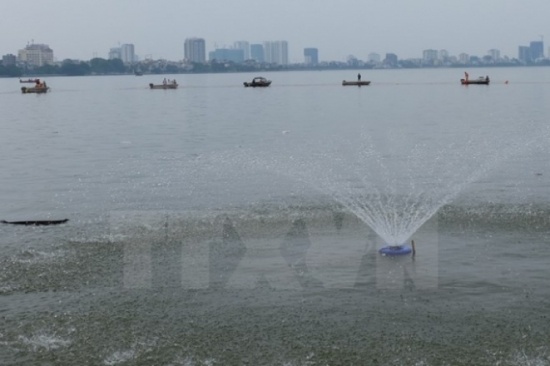 Lap 4 he thong cung cap oxy hoa tan o Ho Tay hinh anh