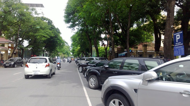 Ha Noi thi diem thu phi do xe theo gio hinh anh