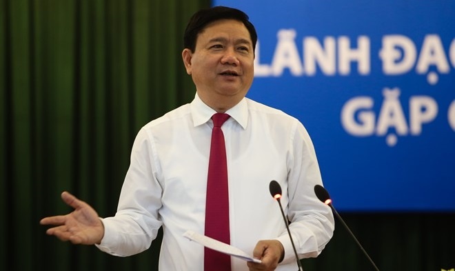 Bi thu Thang: Chua co chu truong sap nhap phuong, quan hinh anh