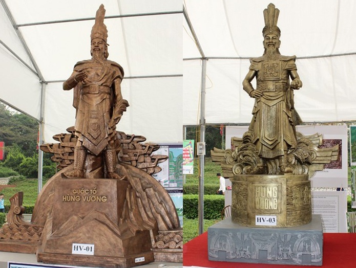 Chon duoc hai mau tuong Hung Vuong hinh anh