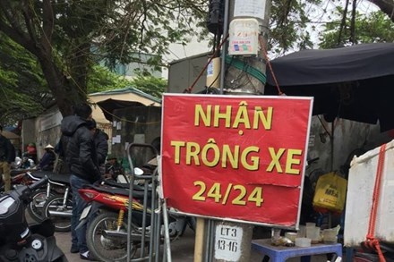 Hau het bai giu xe o Ha Noi thu phi gap 2,3 lan quy dinh hinh anh