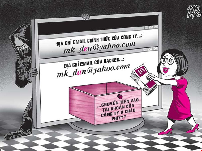 Email lam mot chu di... ca ket tien hinh anh