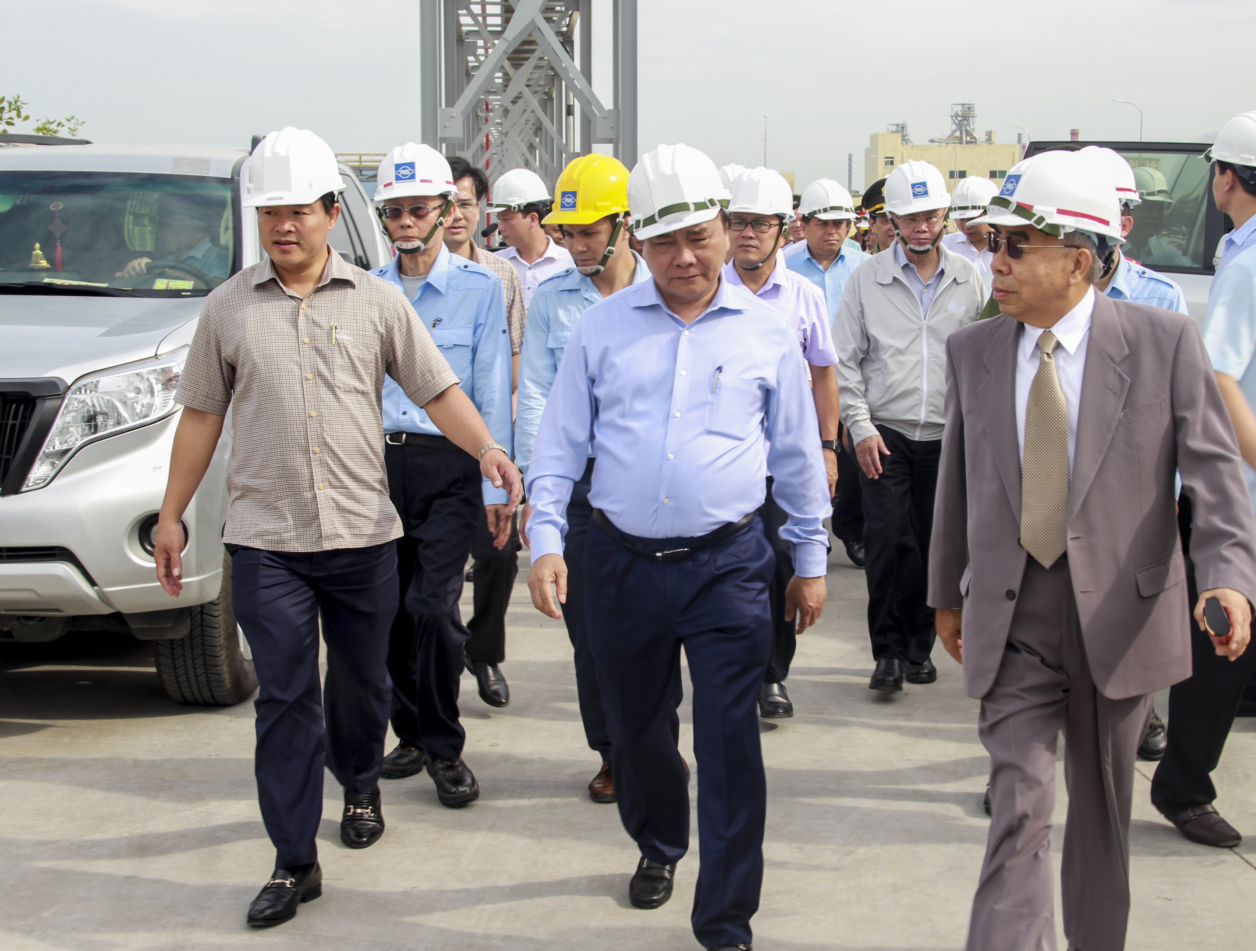 Thủ tướng thị sát Formosa Hà Tĩnh ảnh 1 Thu tuong thi sat Formosa Ha Tinh anh 1