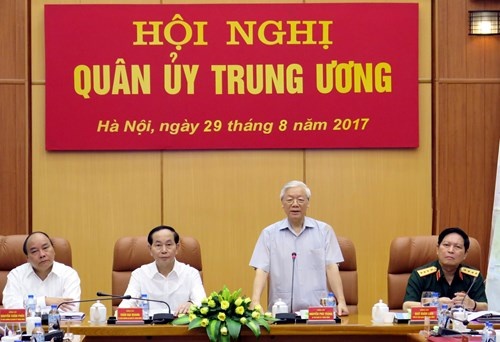Tong bi thu chu tri Hoi nghi Quan uy Trung uong hinh anh