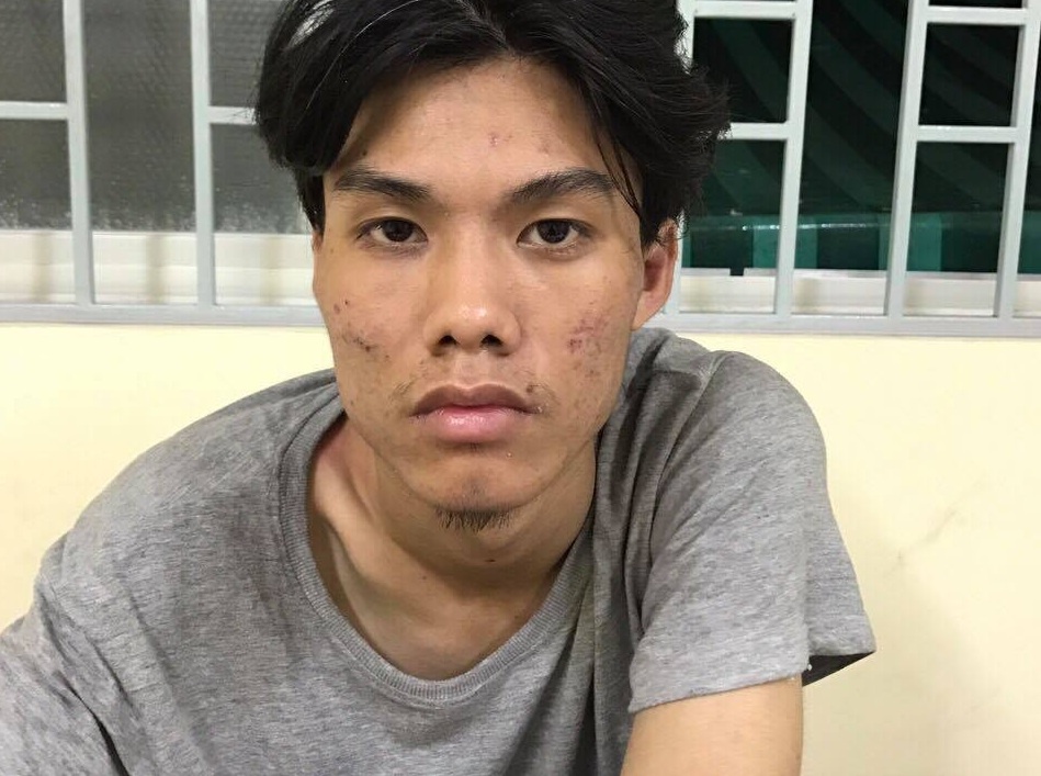 Canh sat khong che nam 9X di cuop ngan hang hinh anh