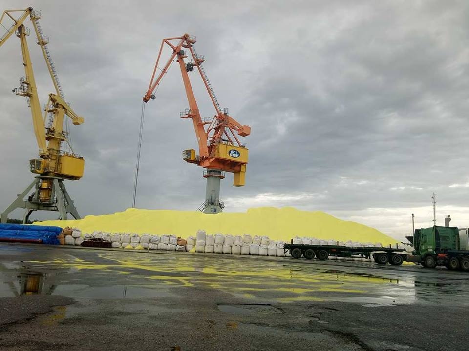 4 van tan luu huynh sung sung tai cang Hai Phong hinh anh