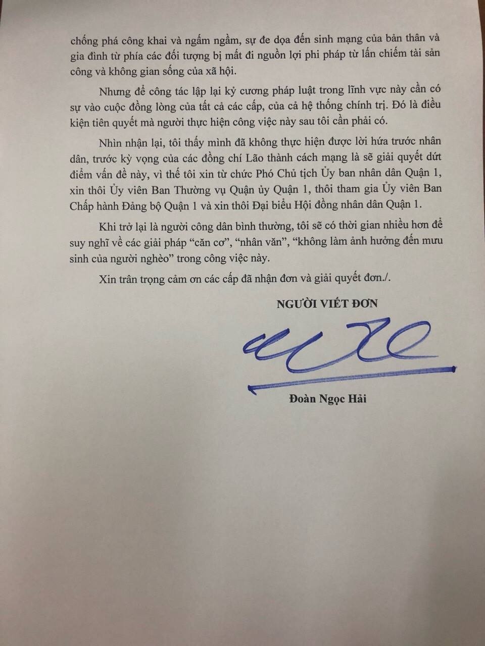 Ông Đoàn Ngọc Hải xin từ chức ảnh 3 Ong Doan Ngoc Hai xin tu chuc anh 3