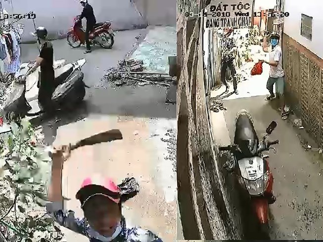 Nhom con do dung hung khi chem camera, tat son nha dan hinh anh