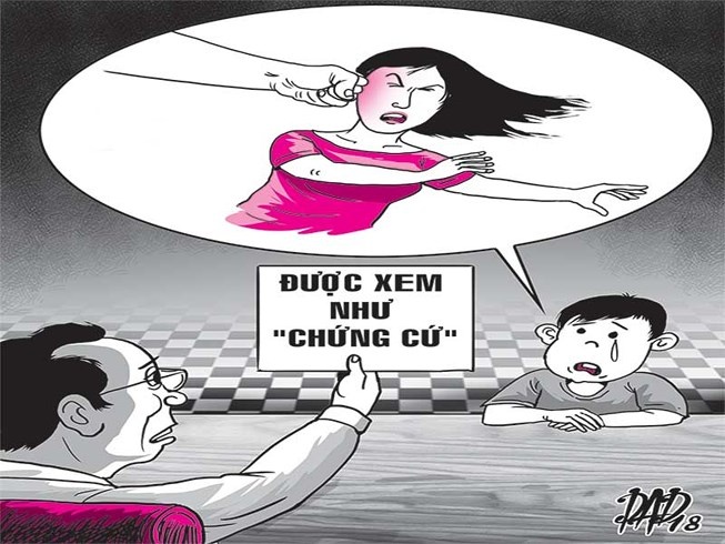 Con noi cha danh chui me, toa cho ly hon hinh anh