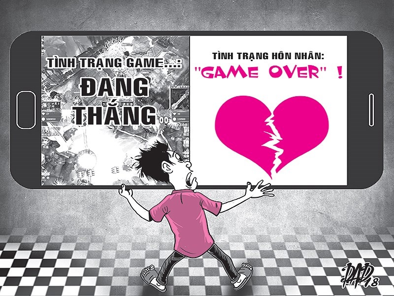 Ly hon vi chong tre me game hon vo con hinh anh