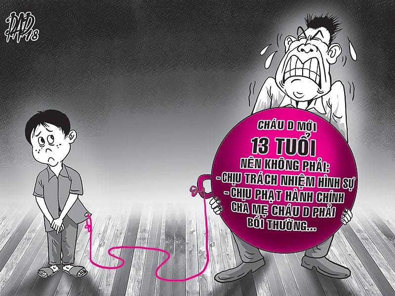 Con 13 tuoi an trom, cha me phai boi thuong hinh anh