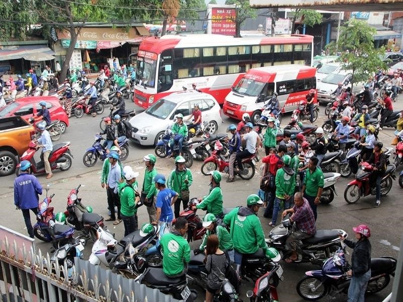 hành hung tài xế GrabBike ảnh 1 hanh hung tai xe GrabBike anh 1