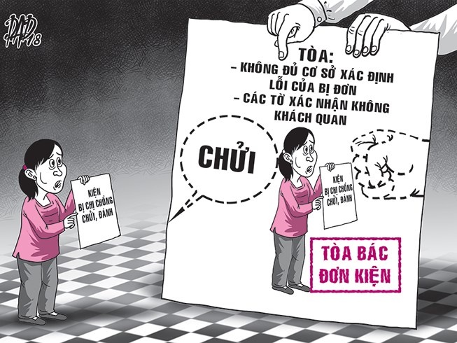 Em dau kien chi chong, to bi danh chui hinh anh