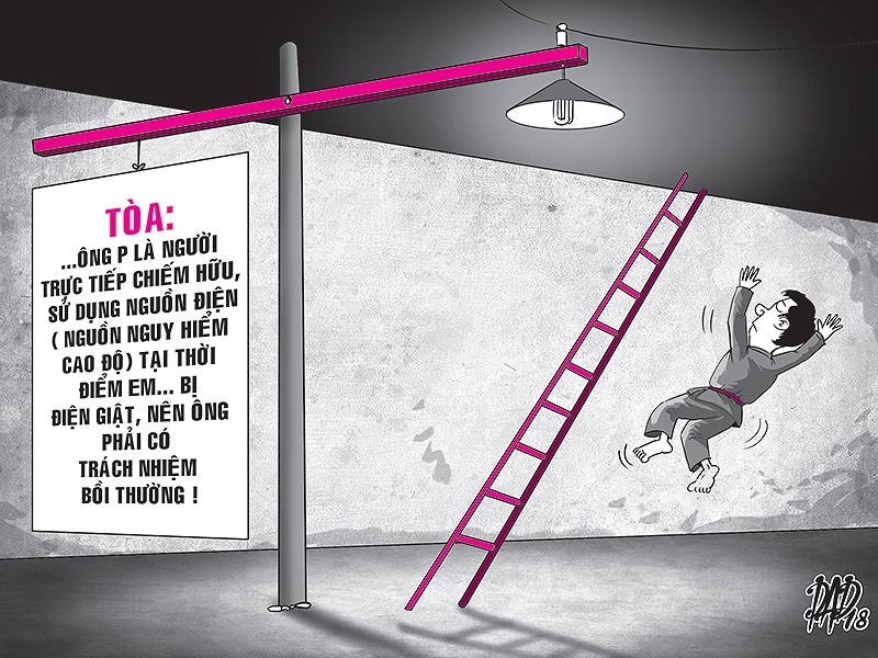 Vo sinh bi dien giat tu vong, thay phai boi thuong hinh anh