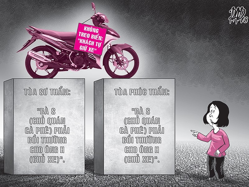 Kien chu quan ca phe vi bi mat xe hinh anh