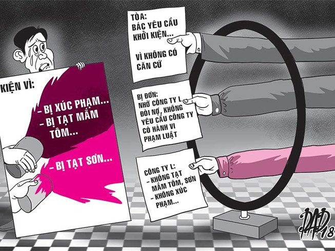 Kiện công ty đòi nợ thuê vì tạt sơn ảnh 1 Kien cong ty doi no thue vi tat son anh 1