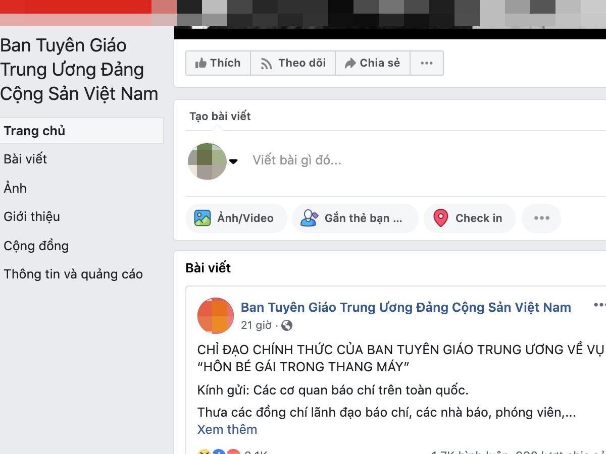 Trang Facebook gia mao 'Ban Tuyen giao Trung uong' chi dao bao chi hinh anh