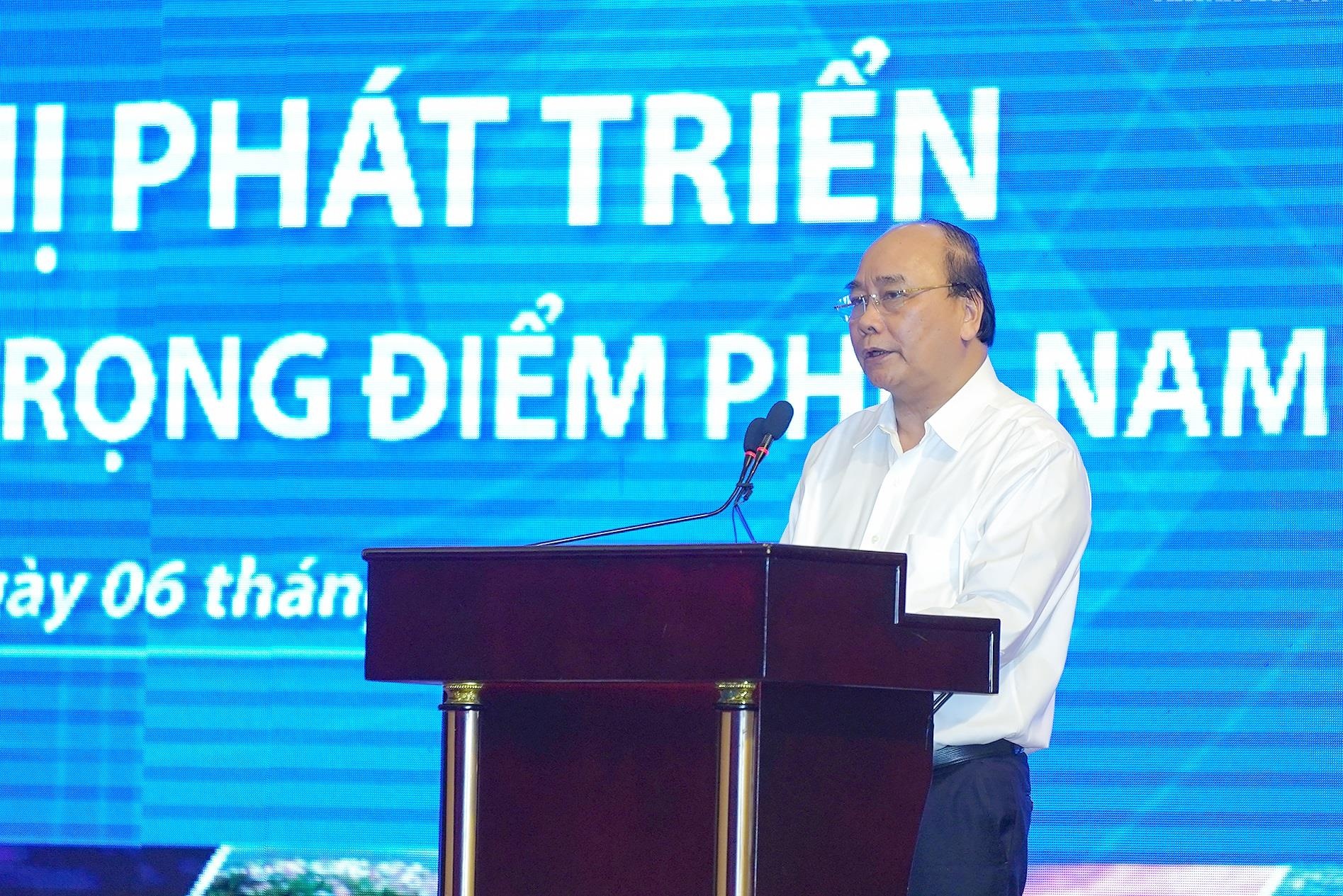 Thu tuong chu tri hoi nghi kinh te trong diem phia Nam hinh anh