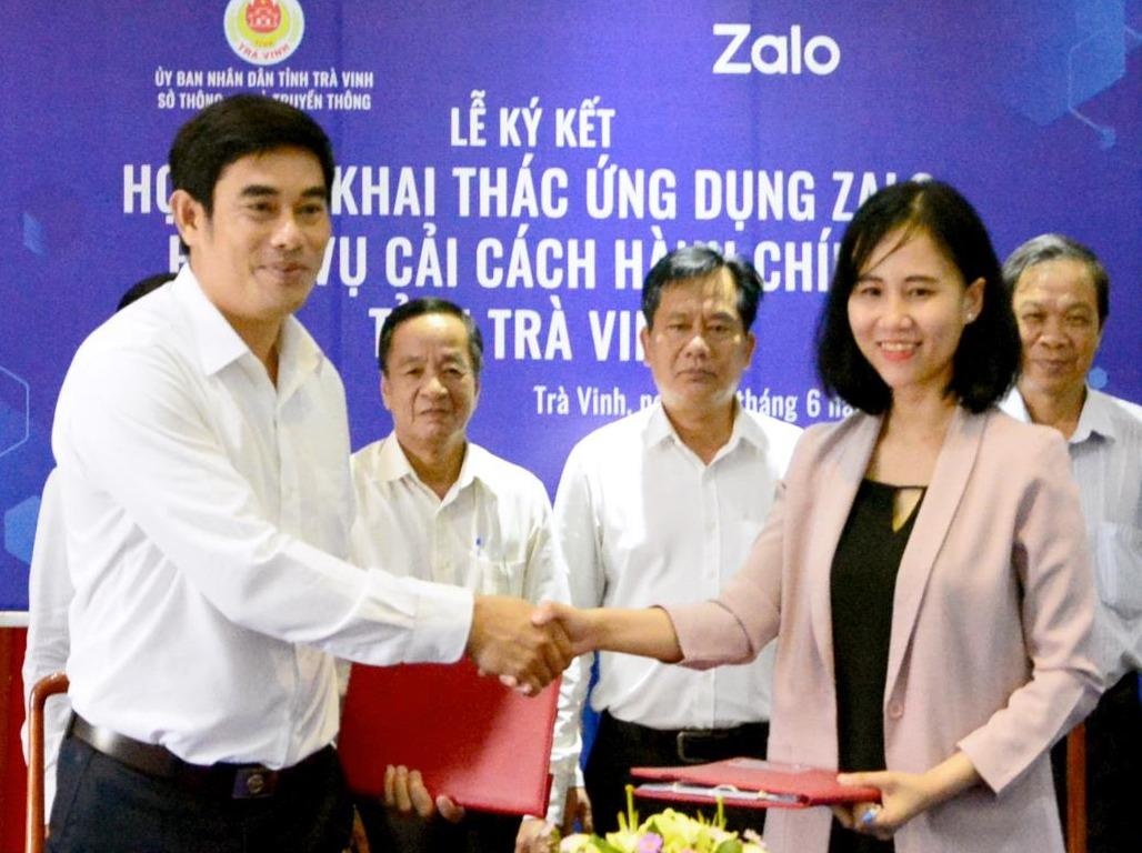 Tra Vinh chinh thuc ung dung Zalo trong cai cach hanh chinh hinh anh